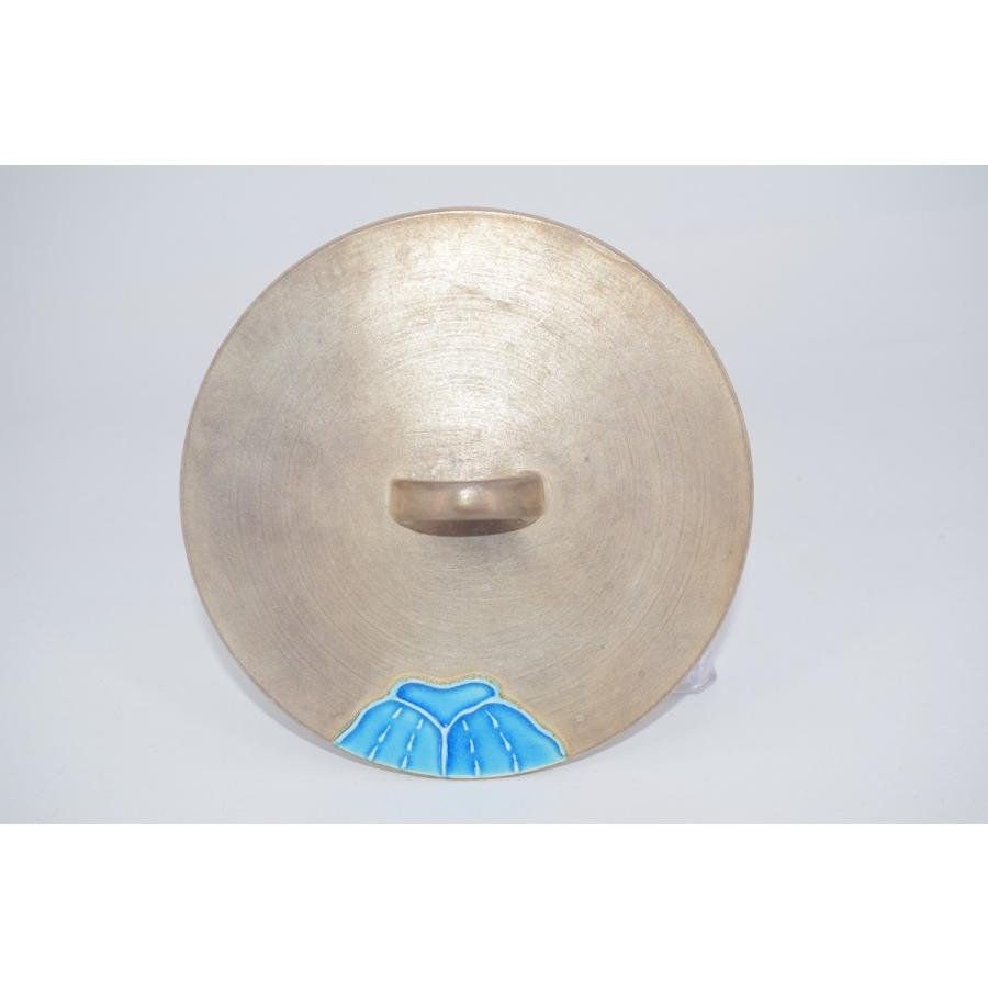 茶道具 鵬雲斎好 銀叩 蘭絵 水指 御室窯 作 茶道 14-4612 : 月香園