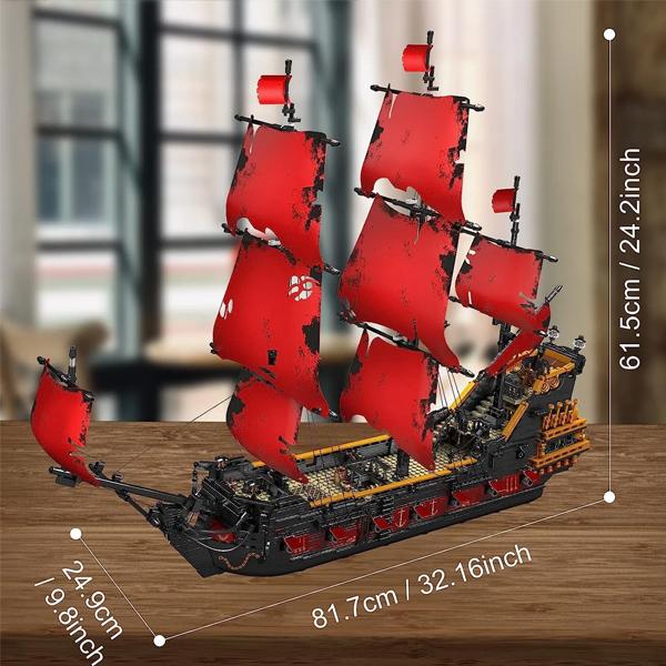 ヨット アン女王の復讐号 3139ピース レゴ互換品 組立ブロック船