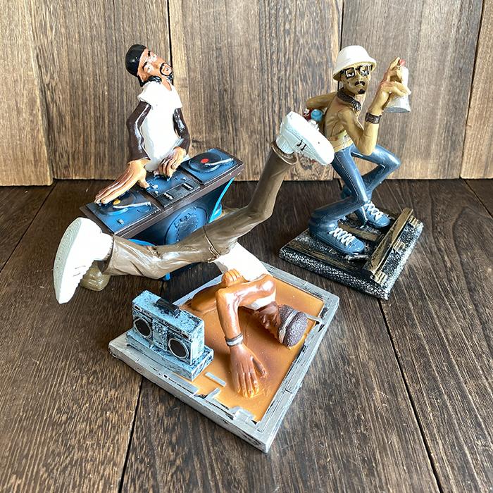 ブレイキン DJ 空間ペインター 置物 オブジェ オーナメント インテリア