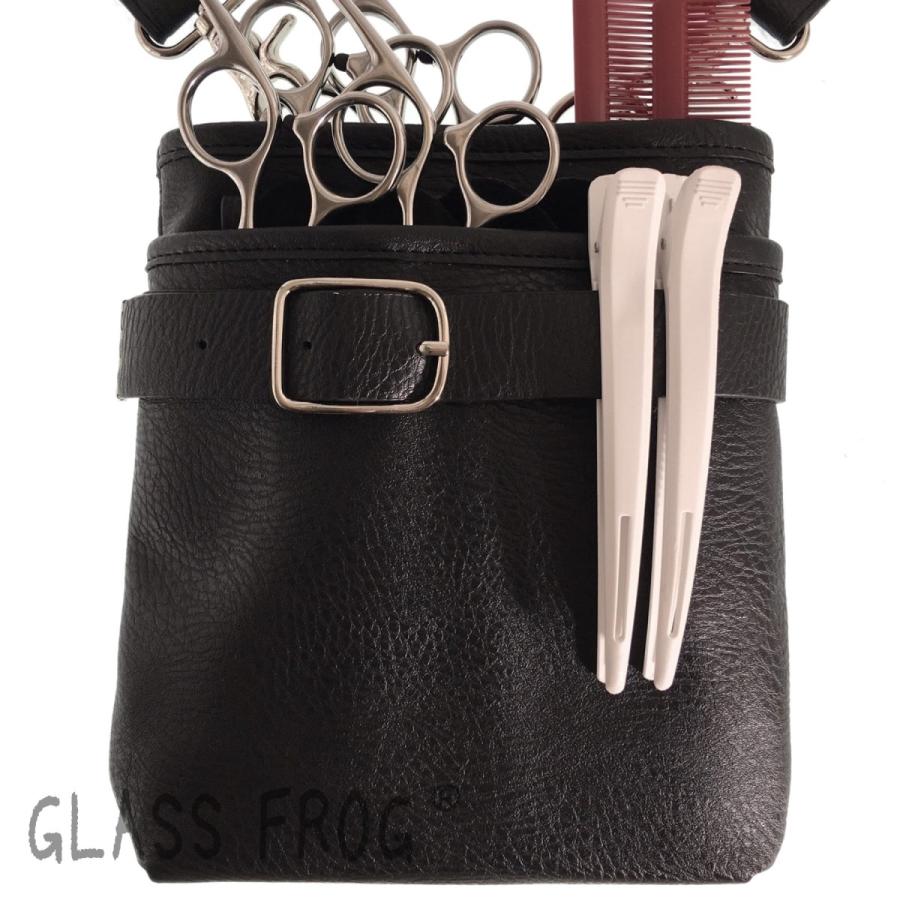 本革シザーケース 本格仕様タイプ 牛革 送料無料 ハサミ8丁収納 シザー