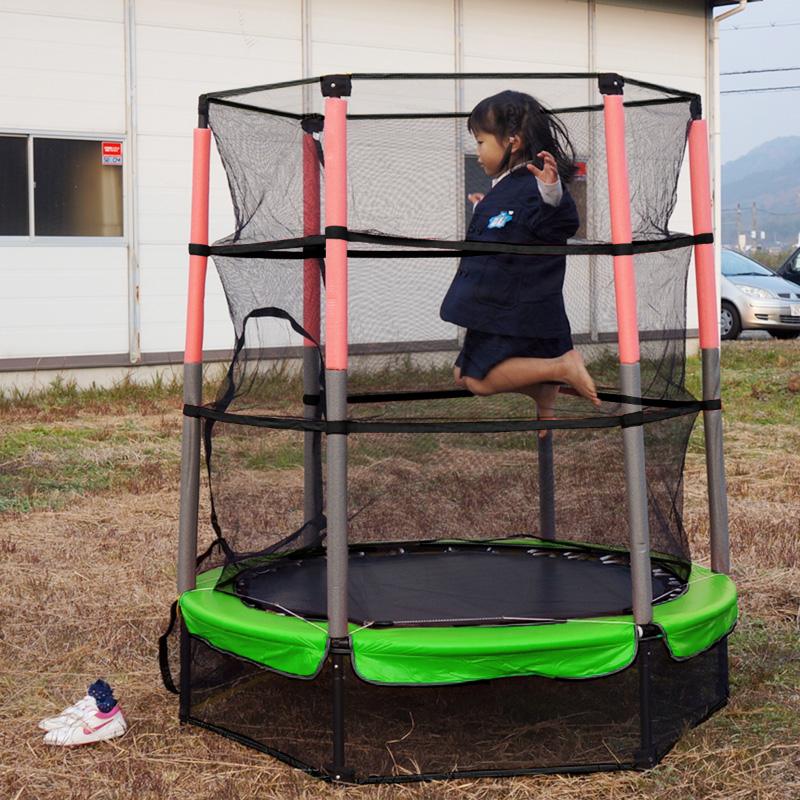 トランポリン ネット付き 囲い 大型 子ども 子供用 室内 140cm 安全