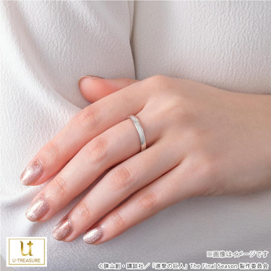 TVアニメ『進撃の巨人』 グッズ リング 指輪 シンプルメッセージリング