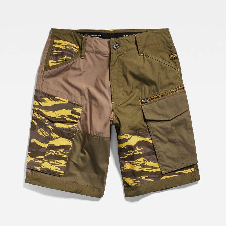 G-STAR RAW (ジースターロゥ) ROVIC MIX ZIP RELAXED SHORTS (ロー