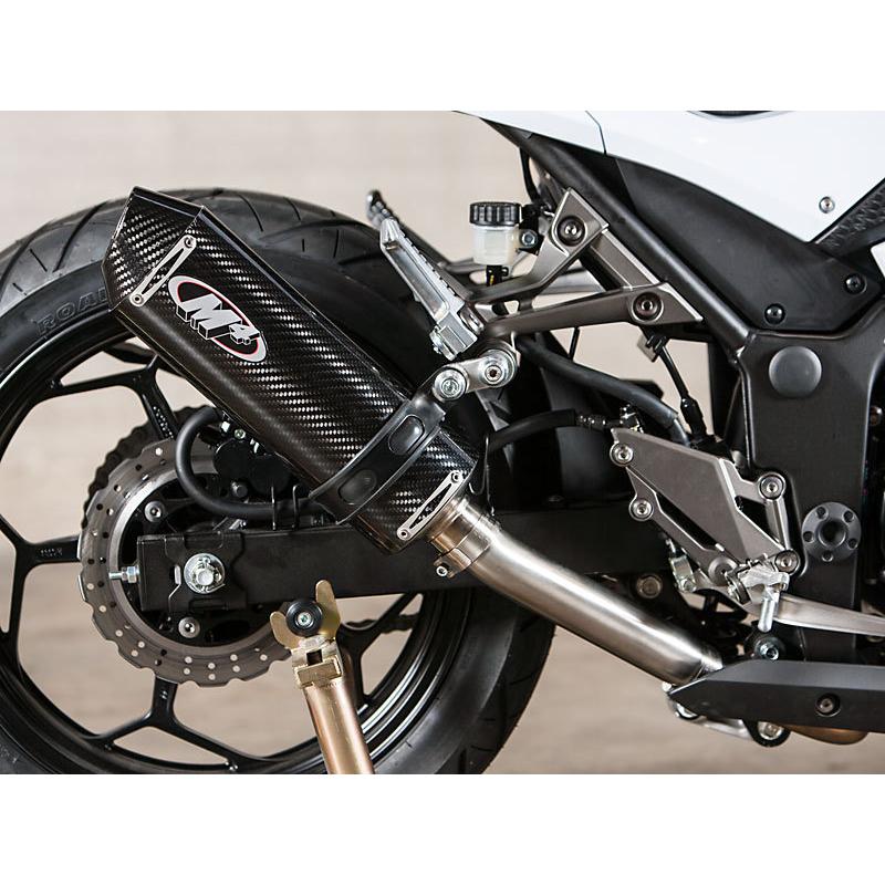 M4 Exhaust Ninja250 2013-2017 スリップオン カーボンサイレンサー