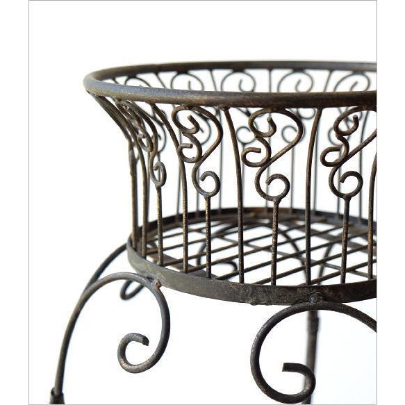 フラワースタンド おしゃれ アイアン 花台 猫脚 プランタースタンド 花