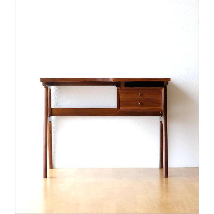 デスク 机 木製 パソコンデスク 無垢 天然木 シンプル 北欧 モダン