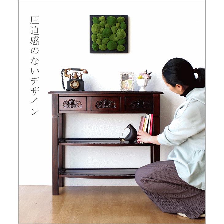 アンティーク 家具 棚 シェルフ コンソールテーブル 電話台 サイド