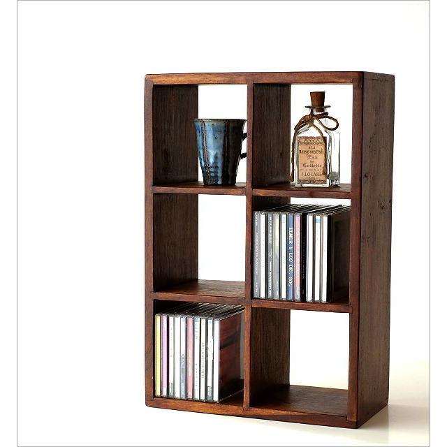 CDラック おしゃれ 木製 スリム 飾り棚 シェルフ 卓上 ラック