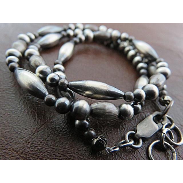 ナバホ ハンドメイド シルバー925 ナバホパールビーズ ネックレス