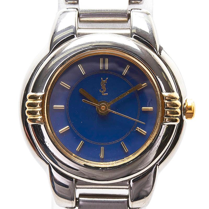 ASUS（エイスース） サンローラン 腕時計 5930-F91474 クオーツ ブルー