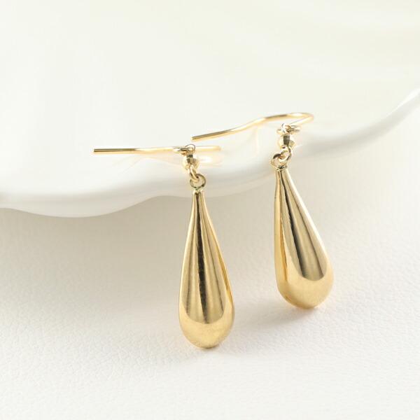 K18 ゴールド ドロップ ピアス 2P 両耳用 18金 18k 金 ゴールドピアス