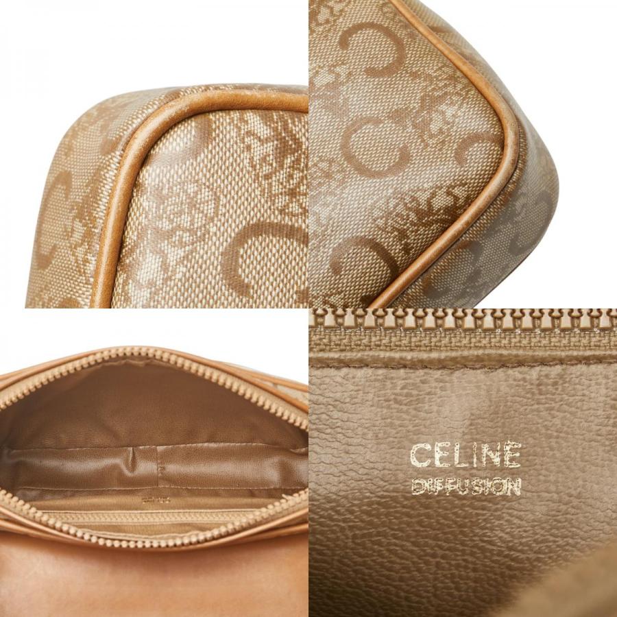 CELINE（セリーヌ） Cマカダム ショルダーバッグ ベージュ ブラウン