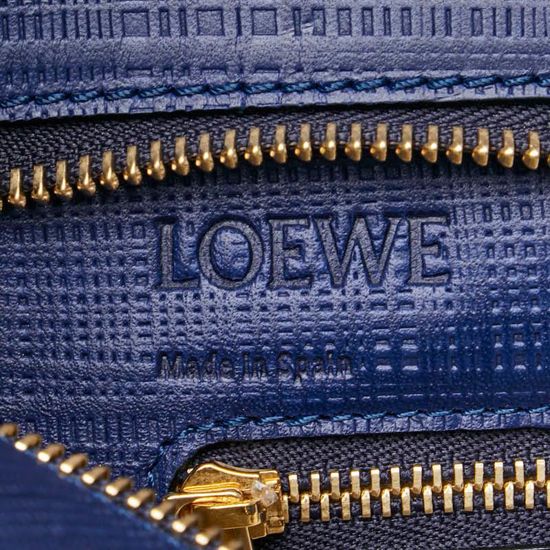 LOEWE（ロエベ） アナグラム トートバッグ ショルダーバッグ ネイビー