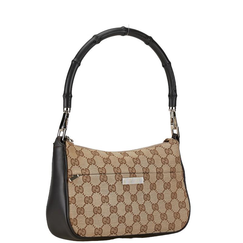 GUCCI（グッチ） GGキャンバス バンブー ハンドバッグ 001 3870 001274
