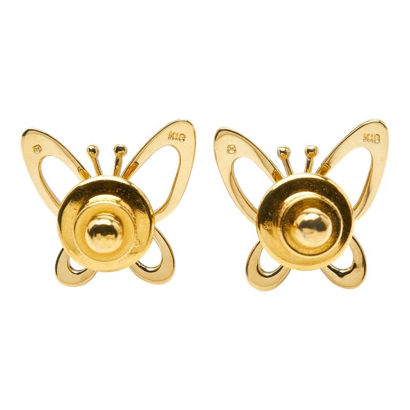 MIKIMOTO（ミキモト） K18 ゴールド パール5.4mm バタフライ 蝶々