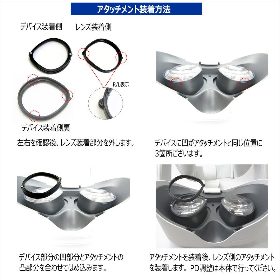 VR度つき用メガネ アタッチメント度付きレンズセット Meta Quest2/3S用