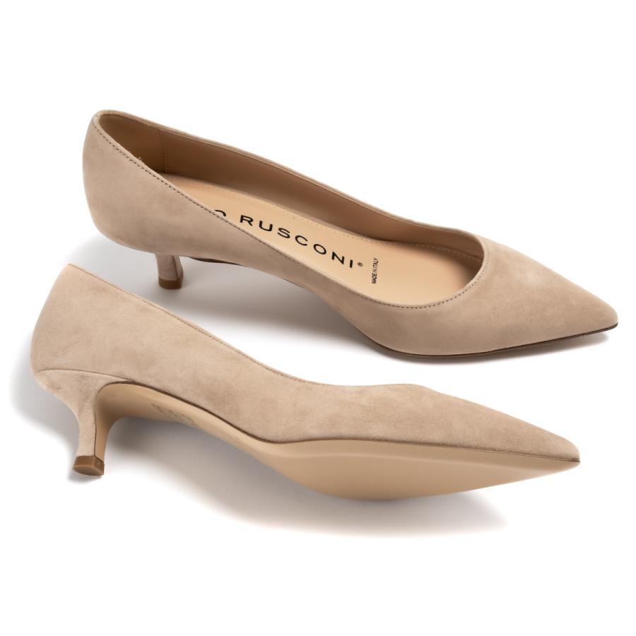 FABIO RUSCONI ファビオルスコーニ ポインテッドトゥパンプス レザー