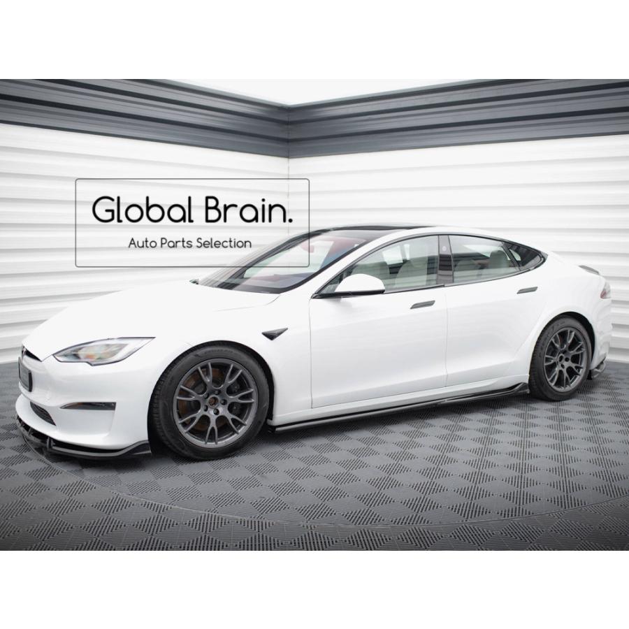 2023- テスラ モデルS プラッド サイド スカート カバー スポイラー V1