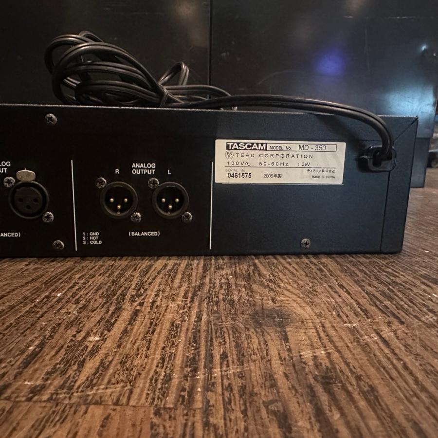 TASCAM Tascam MD-350 業務用 MDレコーダー タスカム -e350