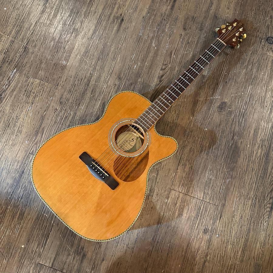 Greg Bennett by Samick OM-15CE Electric Acoustic Guitar