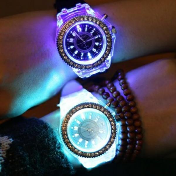 レディース腕時計 メンズ腕時計 大きめ文字盤 光る キラキラ