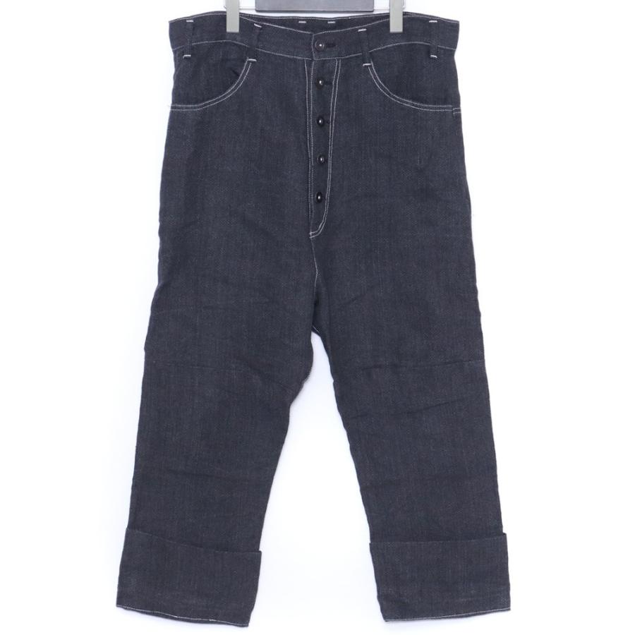 NUDE MASAHIKO MARUYAMA DROP CROTCH 2 TUCKS PANTS サイズ1 ブラック