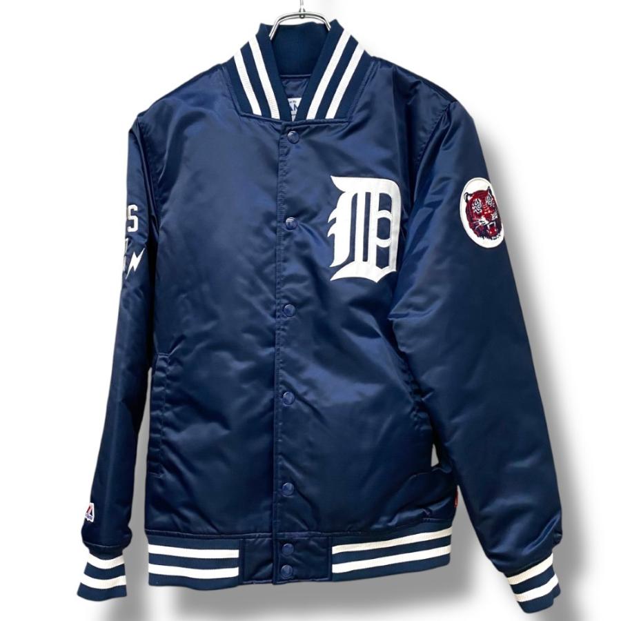 WTAPS × MAJESTIC 14SS BENCH JACKET Sサイズ ネイビー 141MJMSD-JKM01