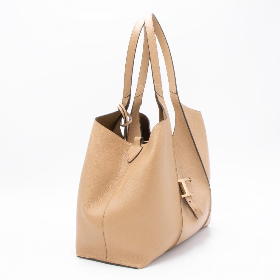 TOD'S（トッズ） トートバッグ ベージュ T TIMELESS T タイムレス