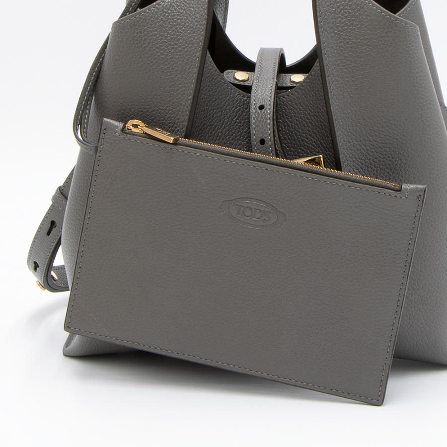 TOD'S（トッズ） トートバッグ ミニ グレー T TIMELESS T タイムレス