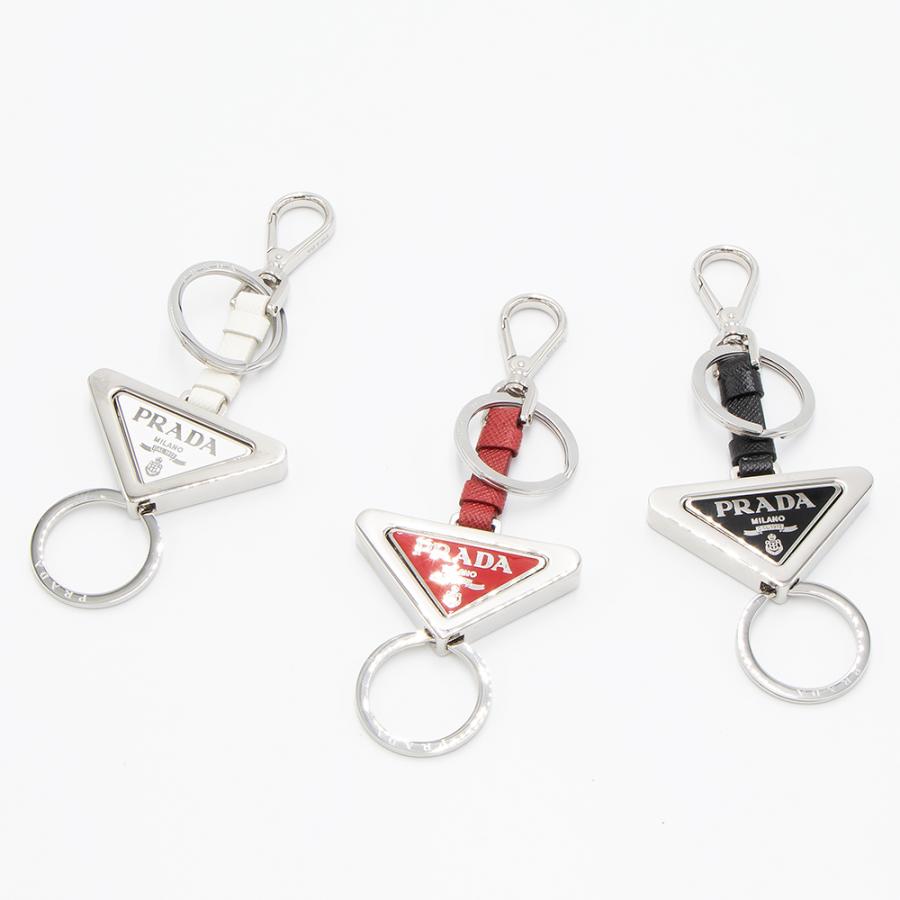 PRADA（プラダ） キーホルダー キーリング 1PS059 66A ACCIAIO+SMALTO