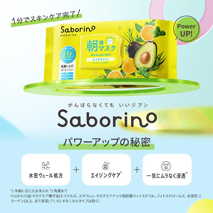 サボリーノ SABORINO 目ざまシート 朝用マスク 爽やか果実のすっきり