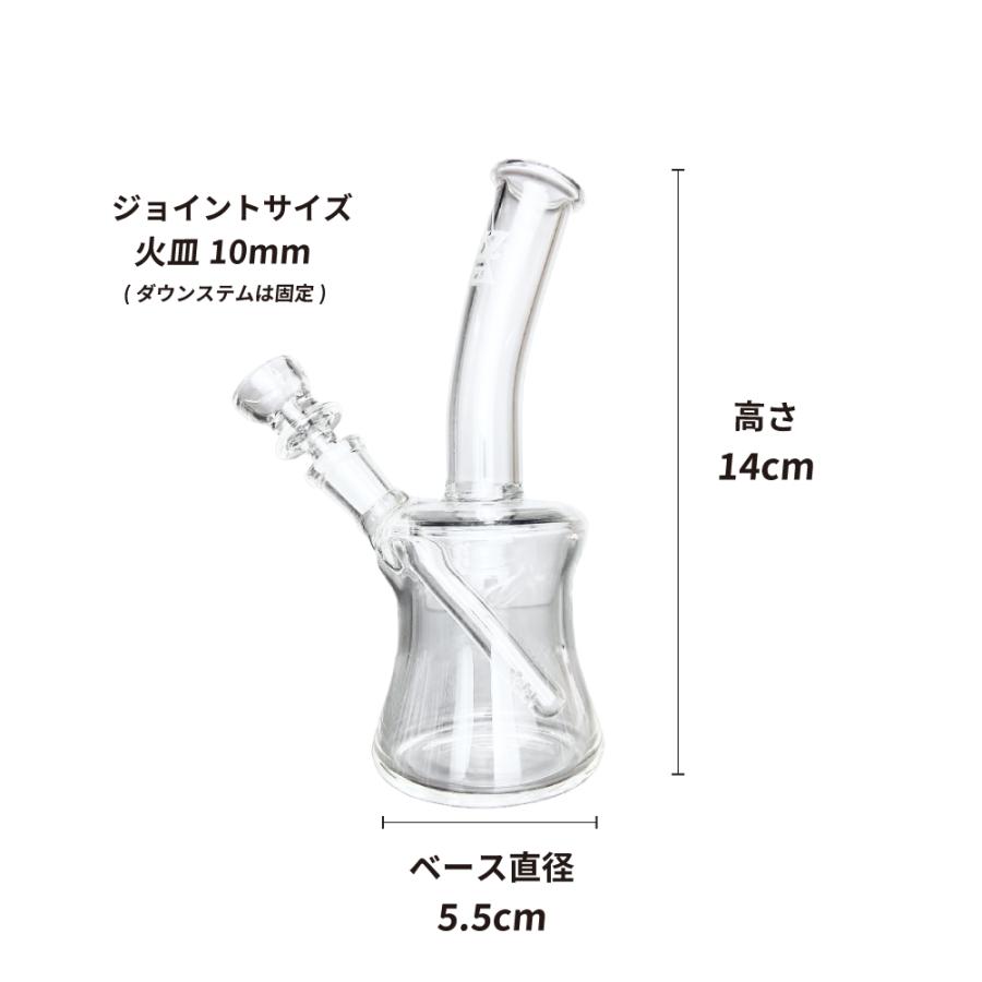 喫煙具 ガラスボング BOZZ Glass Mini Bong (003) ミニサイズ 水パイプ