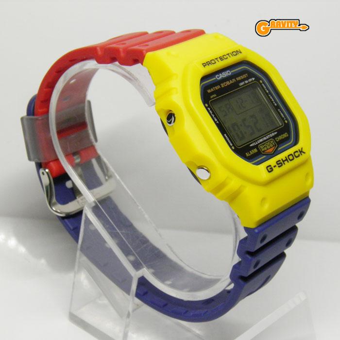 G-SHOCK DWE-5610 MY イエロー×レッド×ネイビー DW-5600RBベース CASIO