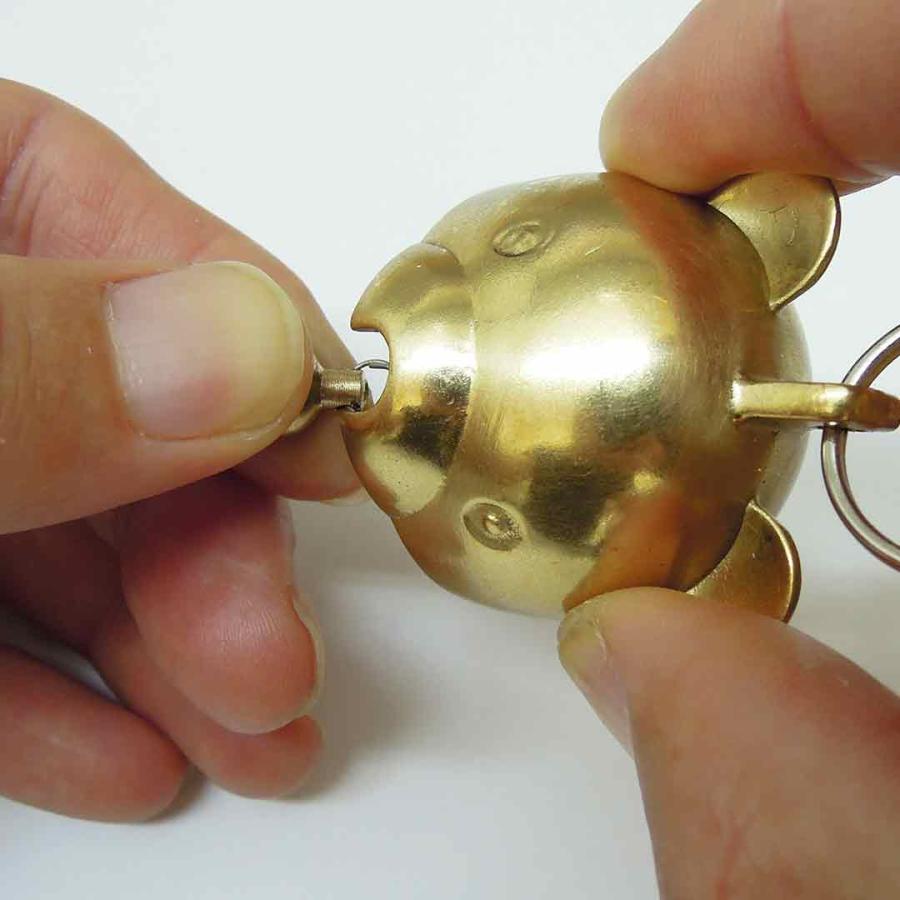 熊鈴 熊よけ鈴 真鍮 消音 小熊ちゃんベル 小サイズ ハイキング