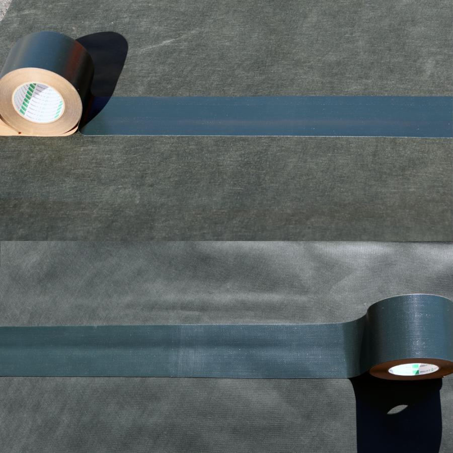 NITTO SEKKO 防草シート テープ 接着 100mm×20m 固定 接続 補修 修理