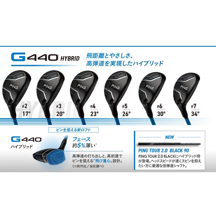 PING（ピン） 25％OFFクーポン対象 G440 ハイブリッド PING TOUR 2.0