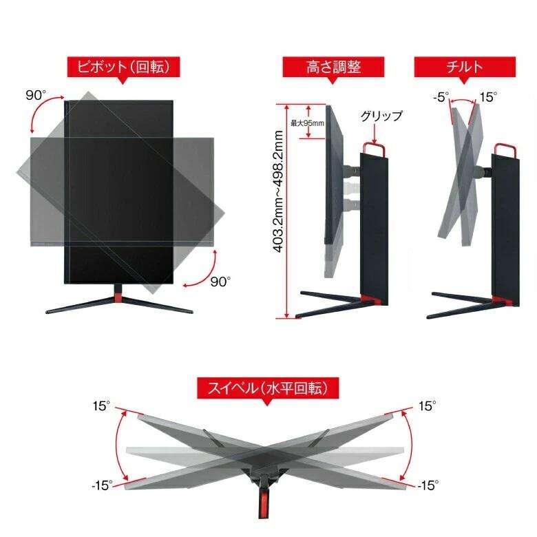 GREEN HOUSE（グリーンハウス） ゲーミングモニター 144Hz 23.8インチ