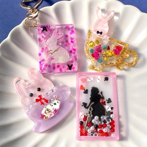 アリス トランプ シリコンモールド レジン型 2液性レジン ウサギ