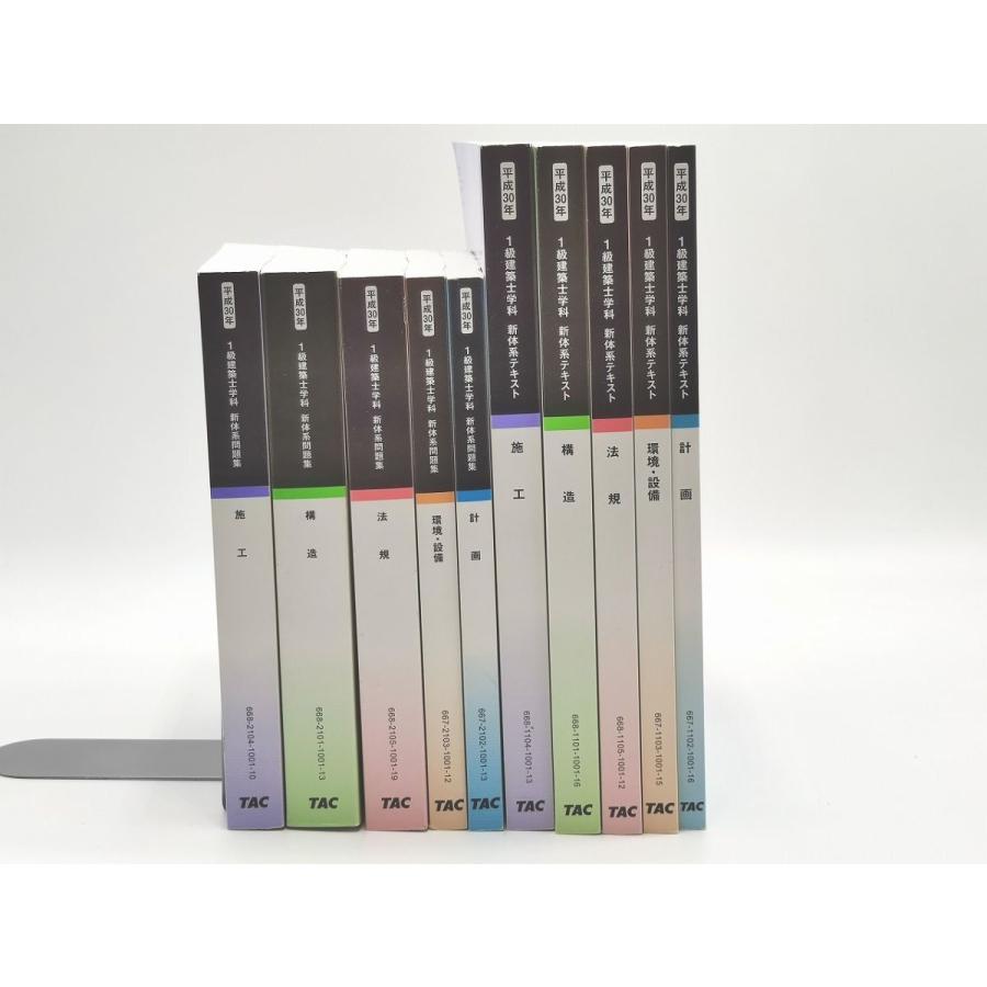 インボイス対応 平成30年 TAC 1級建築士 テキスト 問題集 一級建築士