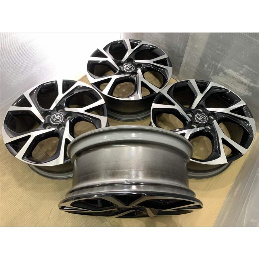 C-HR TOYOTA C-HR 純正アルミホイール 18 7j +50 ブラックポリッシュ 5