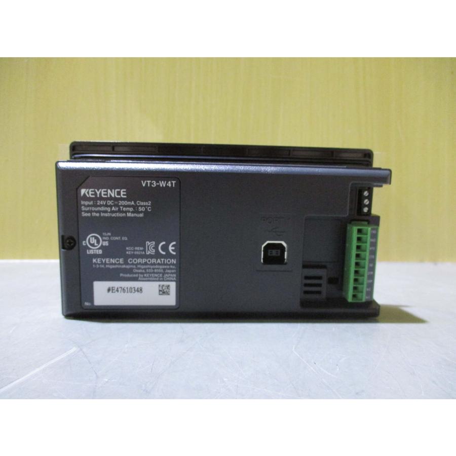 新古 KEYENCE VT3-W4T TFTカラー タッチパネル(DAUR60705D048