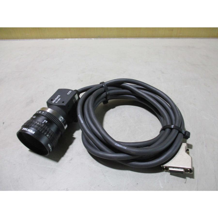 中古 KEYENCE 画像センサ コントローラー CCDカメラ CV-505/PENTAX TV