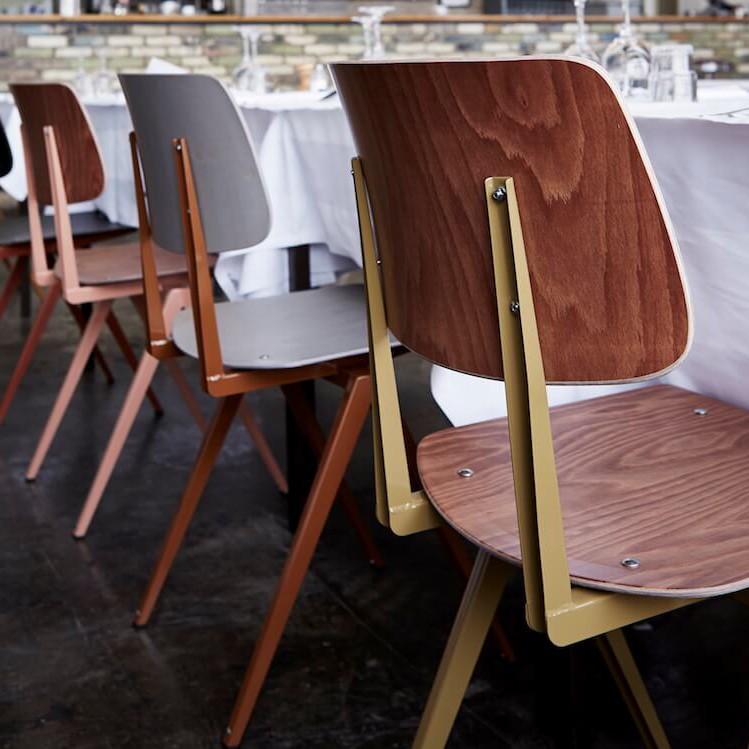 送料無料】コンパスチェア S.16 ブラウン / セメントグレイ