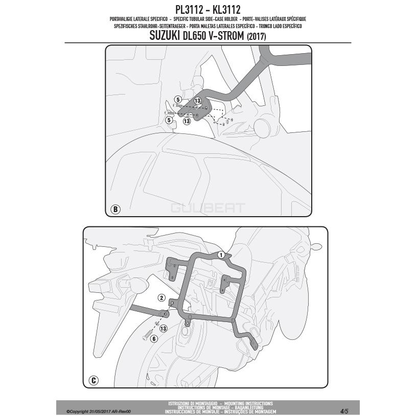 GIVI（ジビ） 【セール2/16まで】GIVI PL3112 サイドケースホルダー