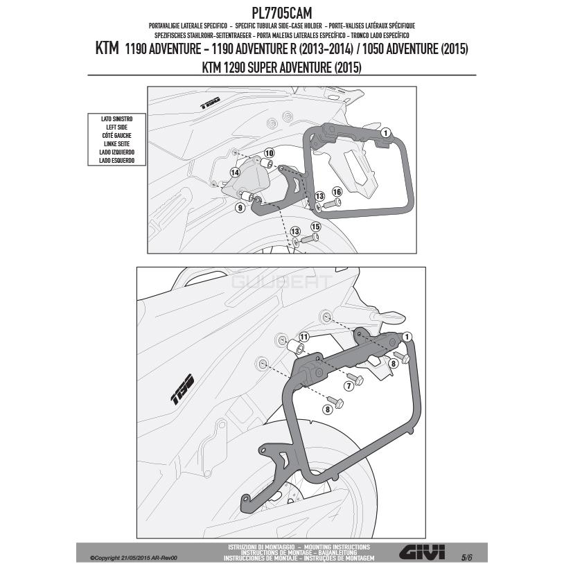 GIVI（ジビ） 【セール2/16まで】GIVI PL7705CAM サイドケースホルダー