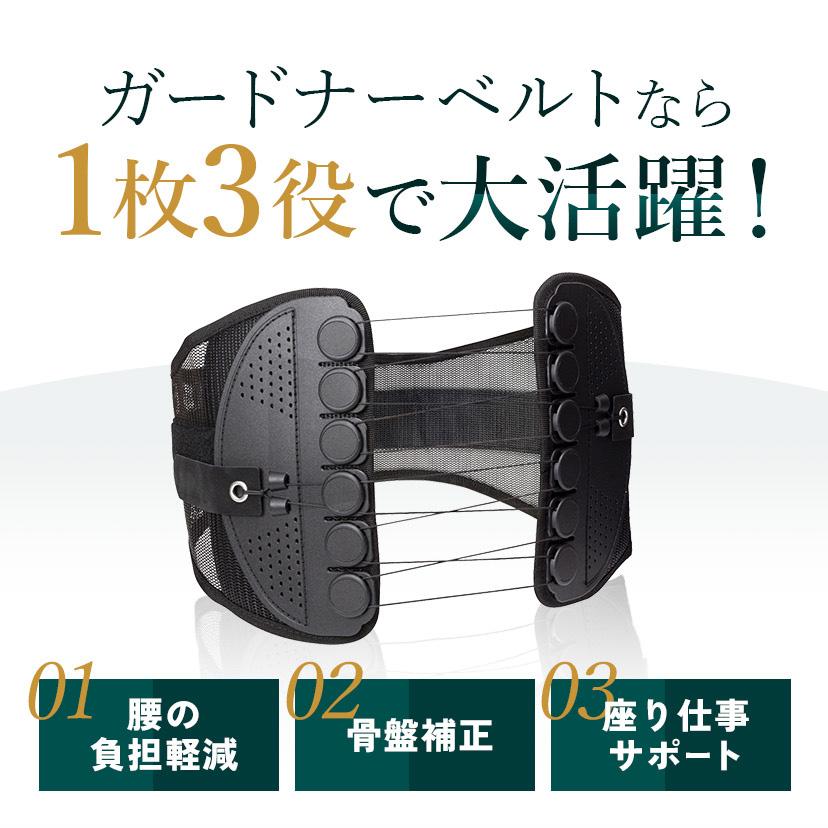 GUARDNER（ガードナー） 【公式】 ガードナーベルト 骨盤ベルト 腰楽