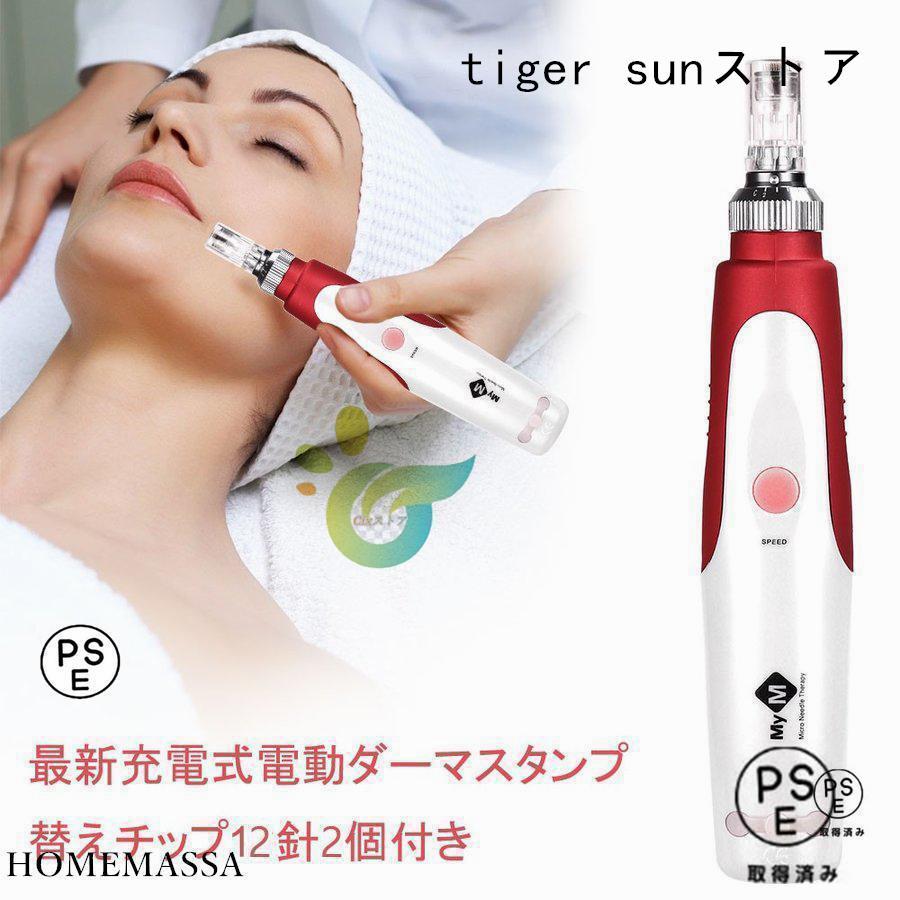 美顔器 ダーマペン 電動ダーマスタンプ 最新充電式電動マイクロ