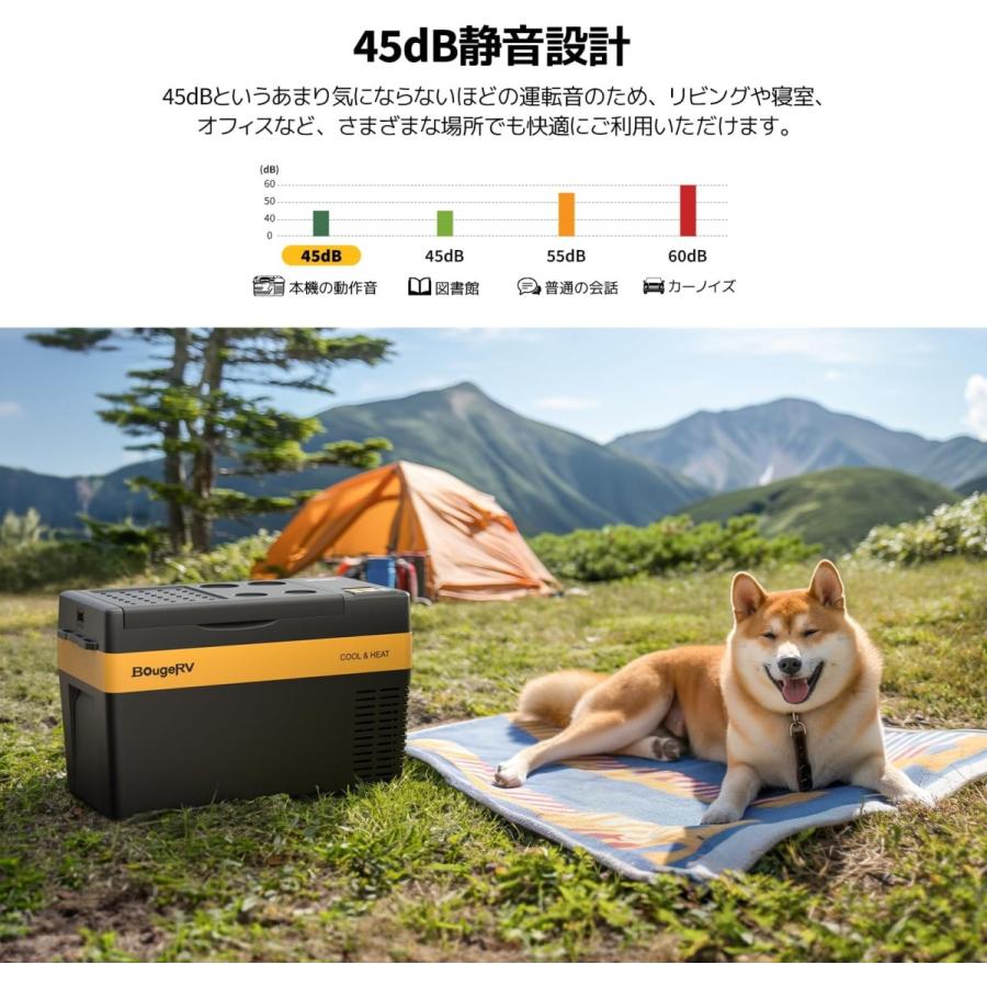BougeRV ポータブル冷温庫 保温/保冷両用 25L : GYY - 通販 - Yahoo