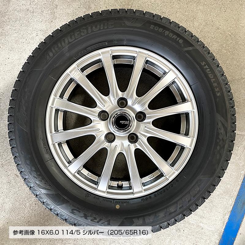 ブリザック VRX3 205/65R16 95Q シビラ V-28 16×6.0 PCD114/5H +45