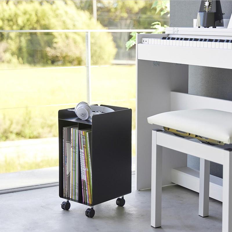tower ピアノ 楽譜 収納 棚 下 周り ピアノ下 収納ボックス キャスター